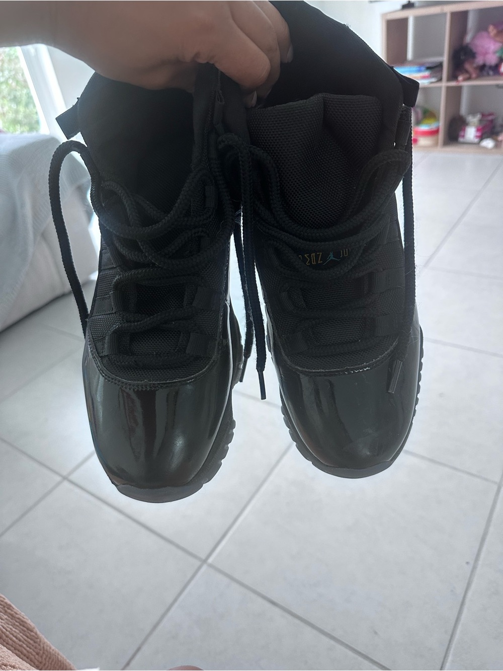 Jordan 11 “GAMMA” Men's Black High-Top Athletic Sneakers